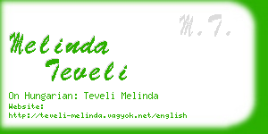 melinda teveli business card